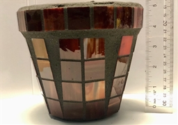 6x3 STG Red glass tile art